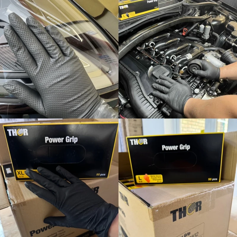 Rękawice grip THOR nitrylowe