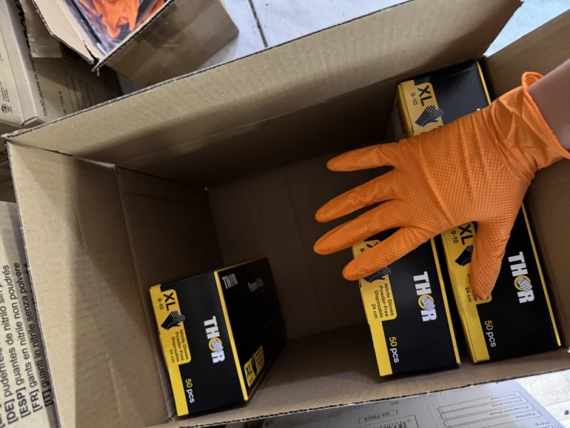 Rękawice grip THOR nitrylowe