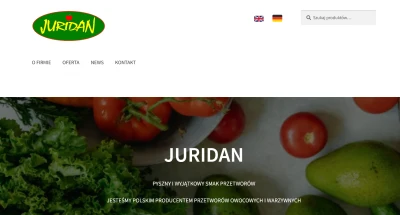 JURiDAN Jerzy Tomf - Przetwórstwo owoców i warzyw