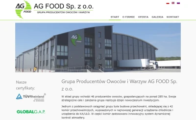 AG FOOD Sp. z o.o. - Grupa Producentów Owoców i Warzyw