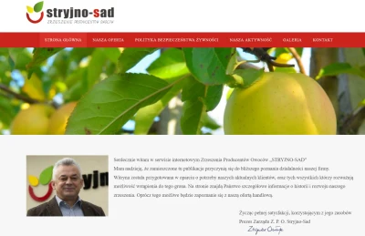 Stryjno Sad Zrzeszenie producentów owoców